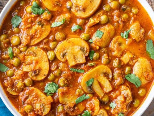 Mutter Paneer / Mutter Mushroom